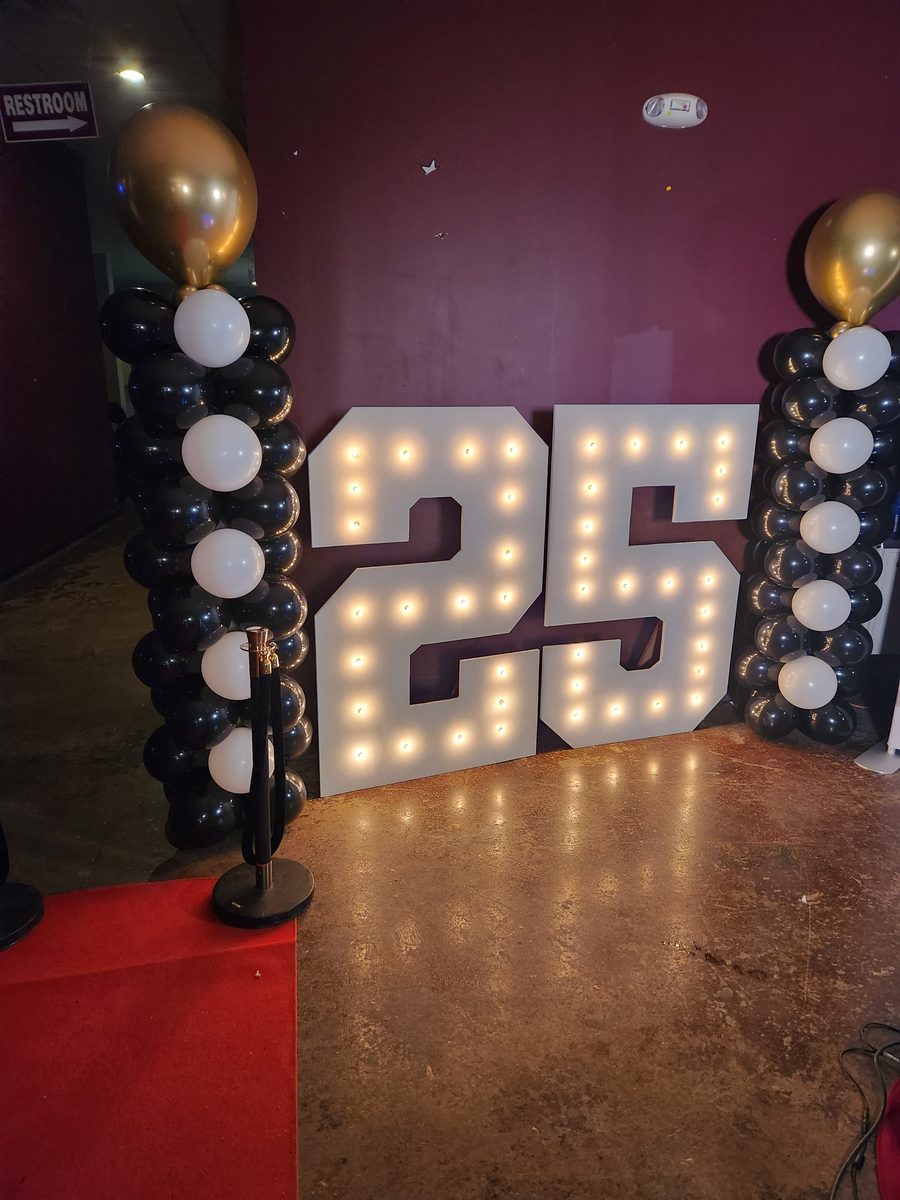 Lighted Numbers & Statement Decor